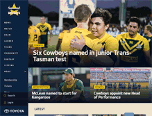 Tablet Screenshot of cowboys.com.au