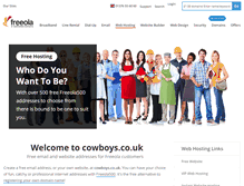 Tablet Screenshot of cowboys.co.uk